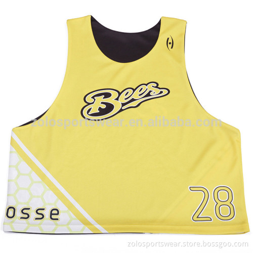 Cheap Adult Sublimation Lacrosse Reversible Jerseys